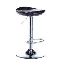 Continental Bar Chair Lifting High Stool Modern Household Rotatable Chair High Strength PVC Materials Plating Metal Technology