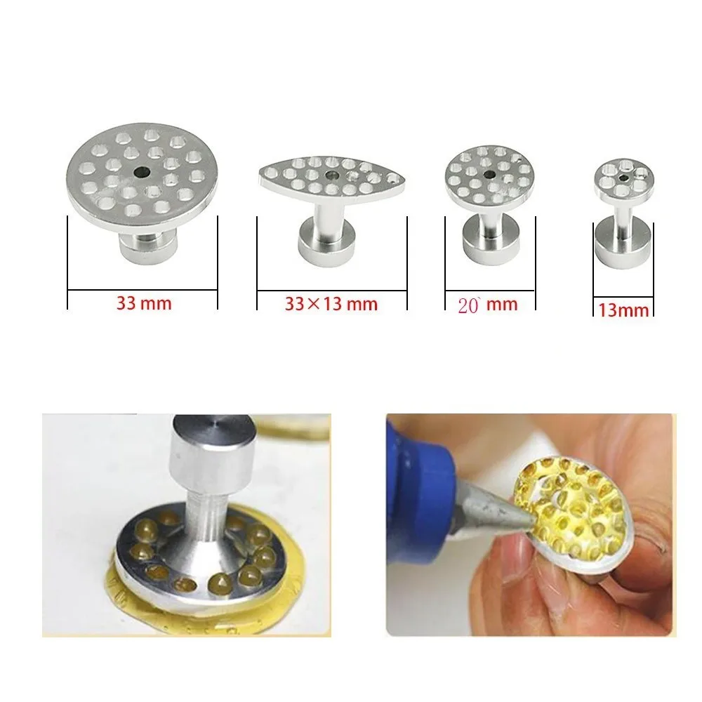 

PDR Tool Aluminum Glue Puller Tabs Paintless Dent Repair Tools - 4 Size