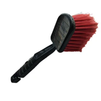 

Onever Car Wheel Brush Tire Rim Cleaner Red Auto Clean Detailing Tools Soft Bristles Care Cleaning Wash Products