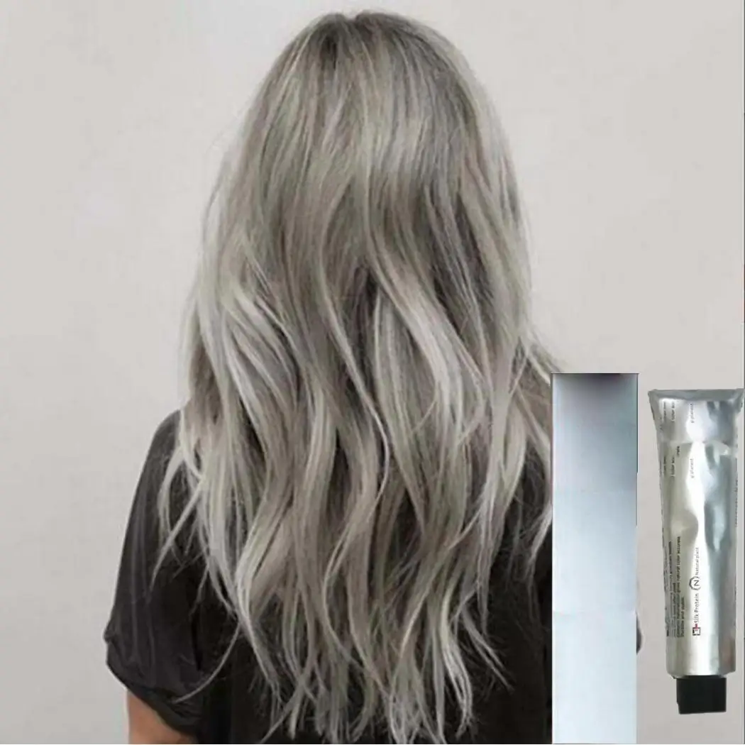 Hair Dye Cream Fashion Gray Hair Color Dye DIY Hair Styling Light Gray Color Permanent Natural Christmas Party Styling Hair Dye Cream Fashion Gray Hair Color Dye DIY Hair Styling Light Gray Color Permanent Natural Christmas Party Styling