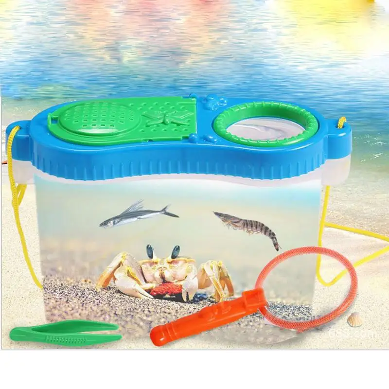 

Early Childhood Education Experimental Research Plastic Tool Box Insect Feeding Observation Box Net Breeding Box Puzzle Toy