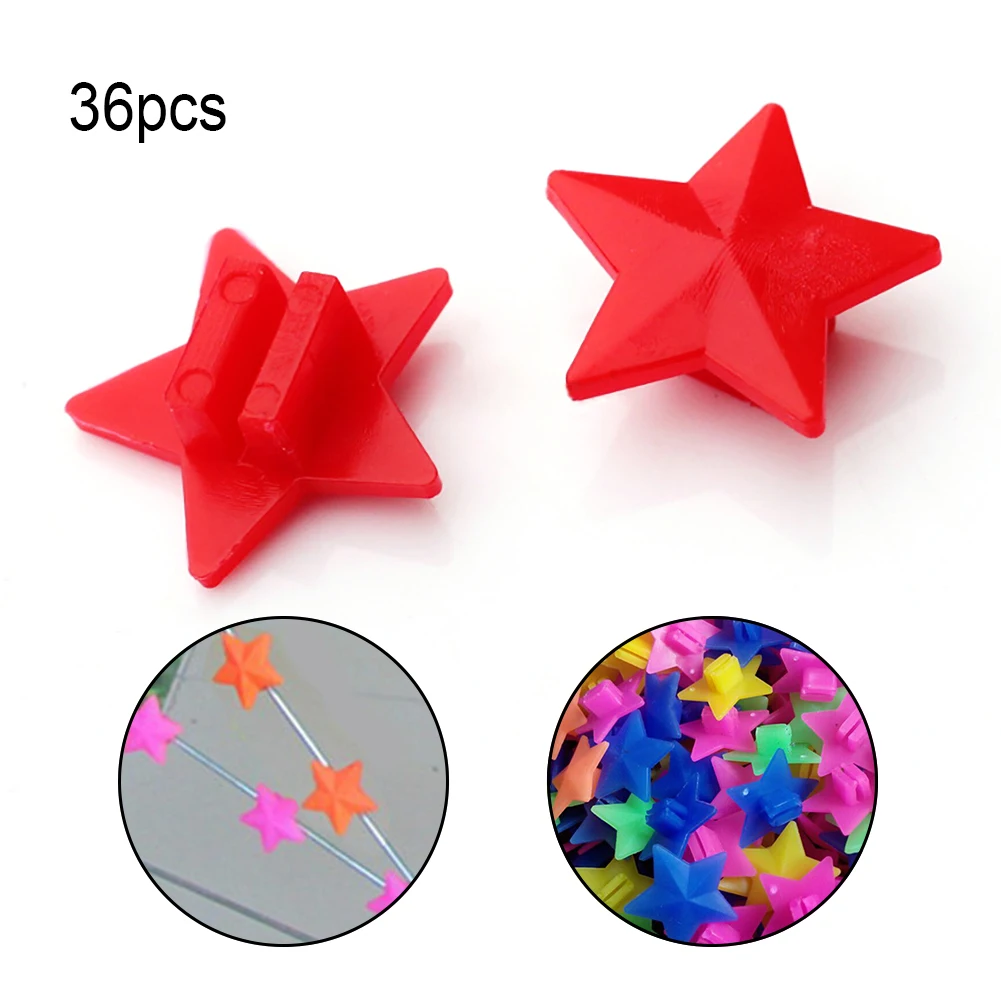 

36Pcs Colorful Cycling Reflectors Stars Spoke Wire Tire Tyre Wheel Light Bike Bicycle DIY Spoke Reflector Stripe Lights