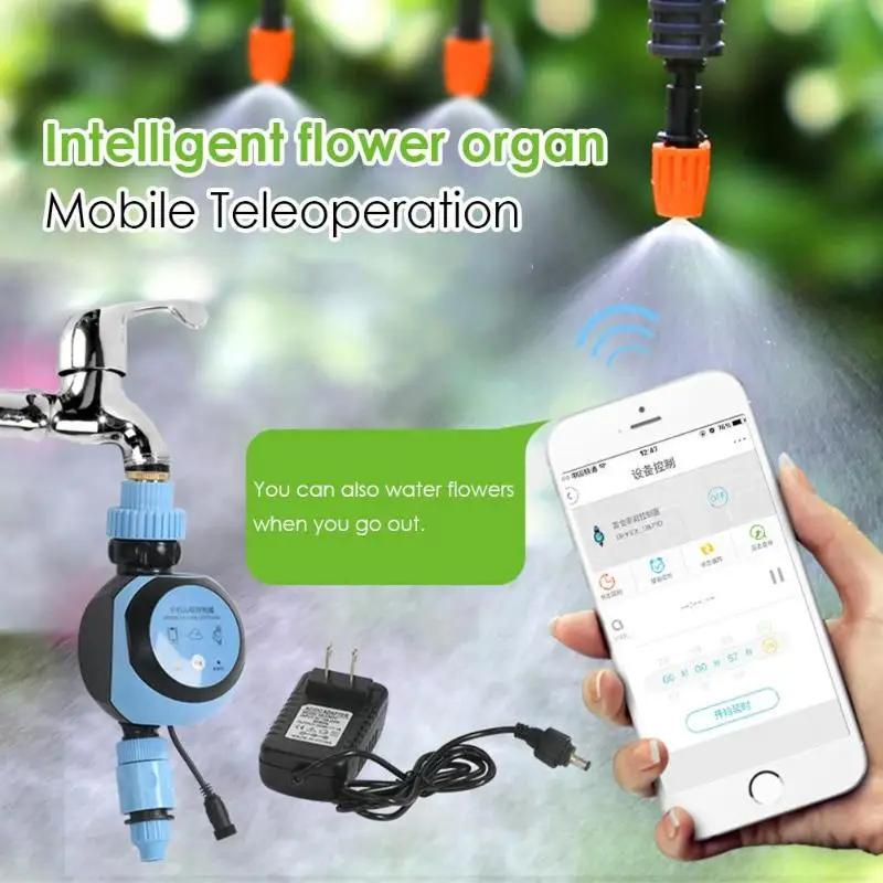 

Automatic Intelligent Electronic Water Timer Smart Phone Remote Garden Irrigation Controller Timer Watering System