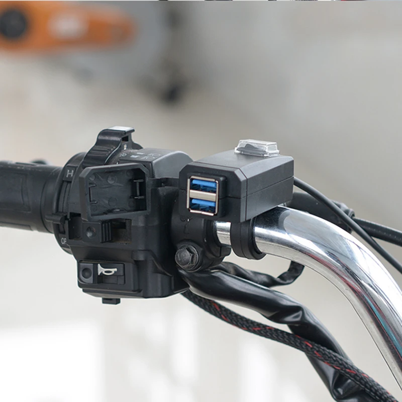 QC3.0 USB зарядное устройство для мотоцикла оборудование двойной быстрая смена