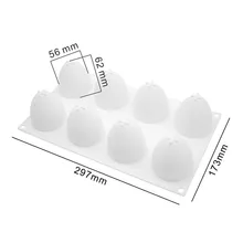Довольно 8 силиконовые полости Форма для яиц для DIY торт делая принадлежность для изготовления шоколадных форм Фондант выпечки FBE2