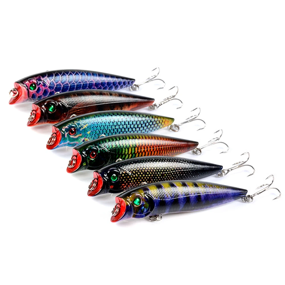 

Crankbait Fishing Lures 9.2cm 10.9g Artificial Top Water Fishing Lure 3D Eyes Hard Popper Lures Carp Fishing Tackle Swimbait
