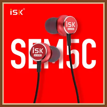 

ISK SEM5C Professional DJ Monitoring In Ear Earphone HiFi Music Earbud Recording Studio Sports MP3 Stereo Earphones Earbuds
