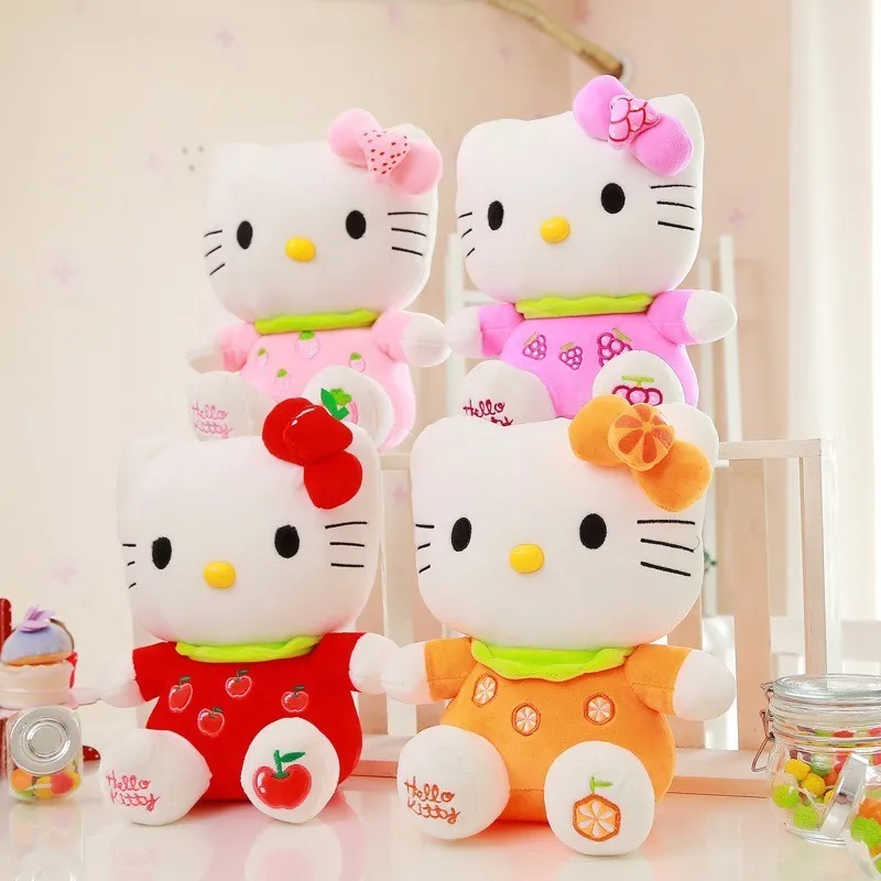 Плюшевые игрушки hello kitty, супер милые игрушки hello kitty, детские куклы, Классические игрушки для девочек, детский подарок 30 см