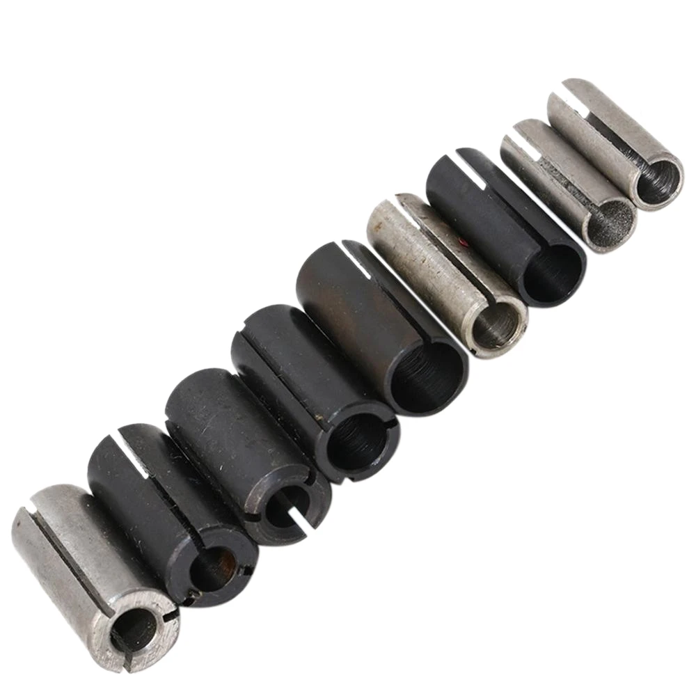 9 Pcs Conversion Chuck Router Bit Tool Milling Cutter Adapter Collet New