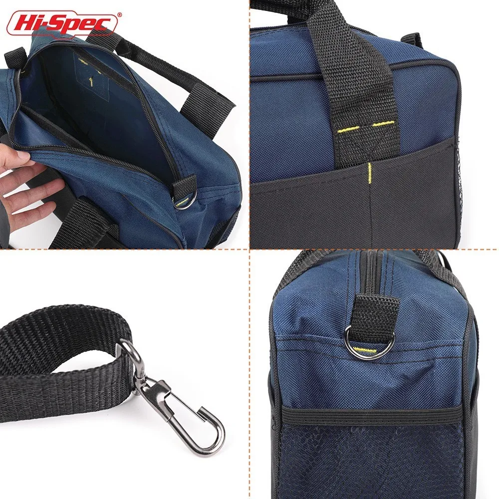 Hi-Spec Electrician Tool Bag Belt Multiple Pocket Canvas Work Bag Carpenter Tool Pouch Organizer Garage Storage Tools Holder