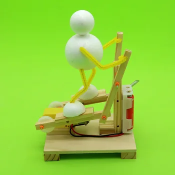 

DIY Wooden Electric Science Treadmill Toy Model Kits,Physical inventions Experiment Kits Assembled Creative STEM Educational Toy