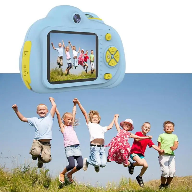 Kids 2 Inch Digital Mini Camera Cartoon Cute Camera Toys Children Birthday photography Gifts educational toddler toys camera