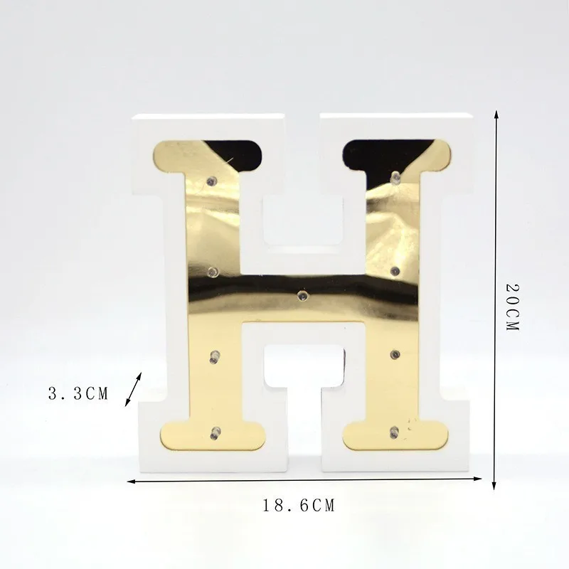Креативный светодиодный ночник 26 Английский знак алфавита в помещении настенный романтичный Свадебный день рождения Декор для детской комнаты