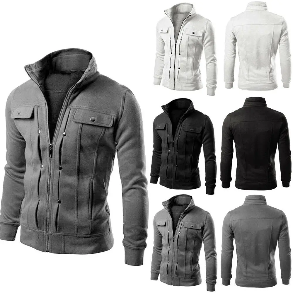 2019 حار الرجال أبلى سترة الخريف ثياب الشتاء بقلنسوة معطف دافئ سترة ضئيلة مقنعين Sweatcoat الرجال معطف سترة