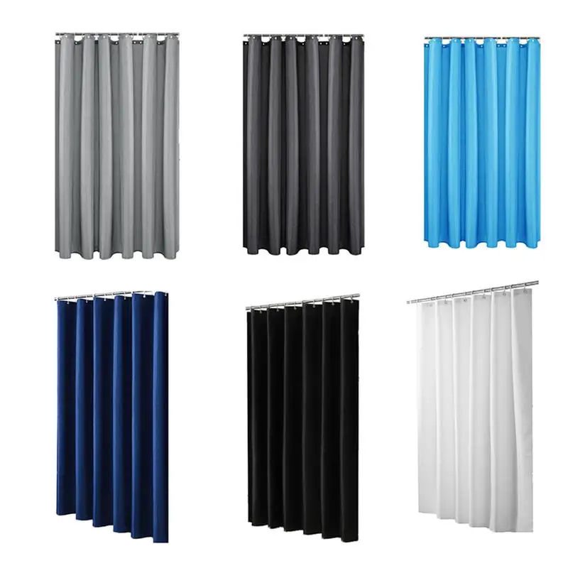 

Polyester Fabric Shower Curtain Waterproof/Water-Repellent Mildew Resistant Non Toxic Double-layer Moisture-proof Shower Curtain