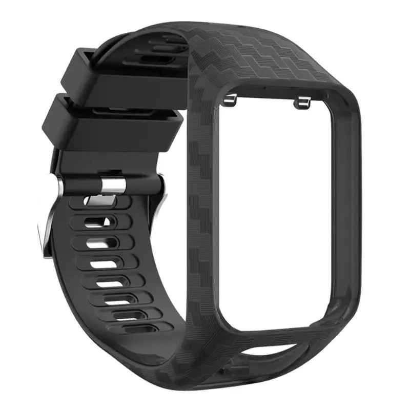 Силиконовый сменный регулируемый ремешок для часов браслет наручных TomTom серии 2/3