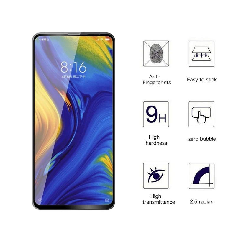 Защитное стекло для xiaomi mi mix 3 glass on ksiomi 2 2s film xiomi mix3 mix2s mix2 закаленное