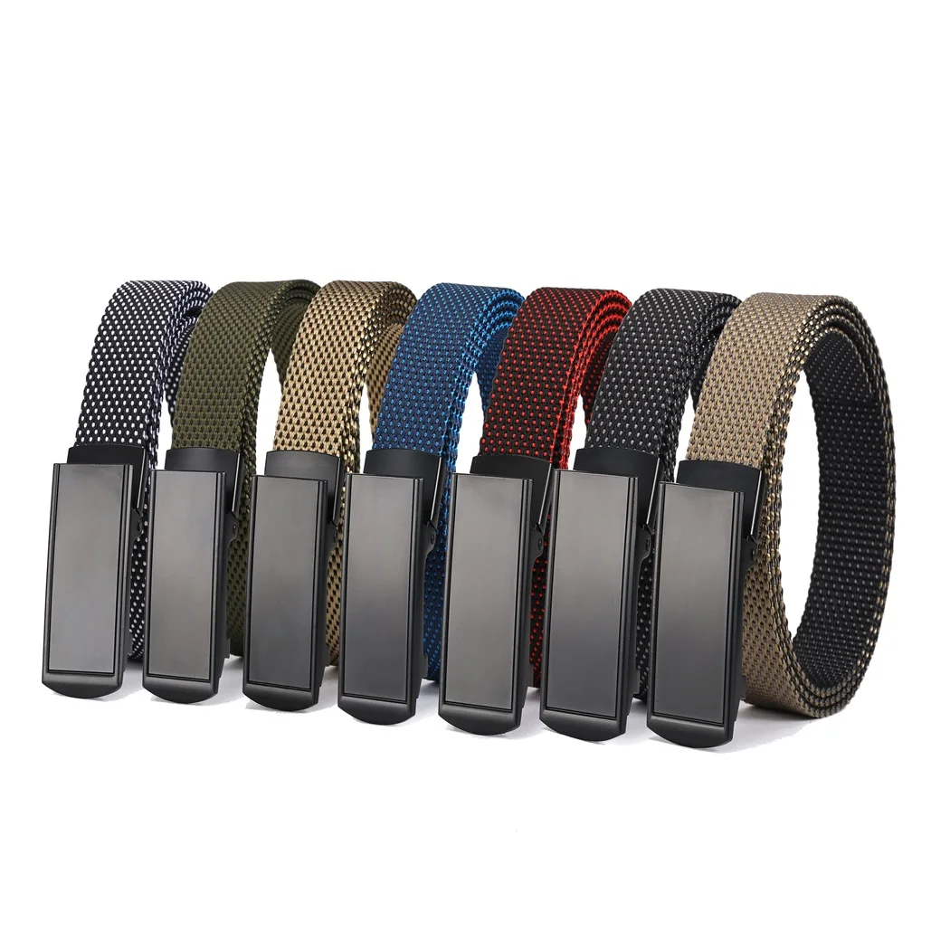 Automatic Belt Buckles For Men Nylon Tactical Belt Military Buckle Waistband Mens Belts Luxury