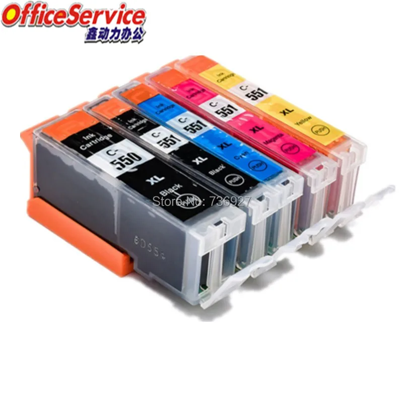 PGI 550 CLI 551 PGI550XL CLI551 совместимый чернильный картридж для Canon MG5650 MG6350 MG6650 MG7150 MG7550 IP8750