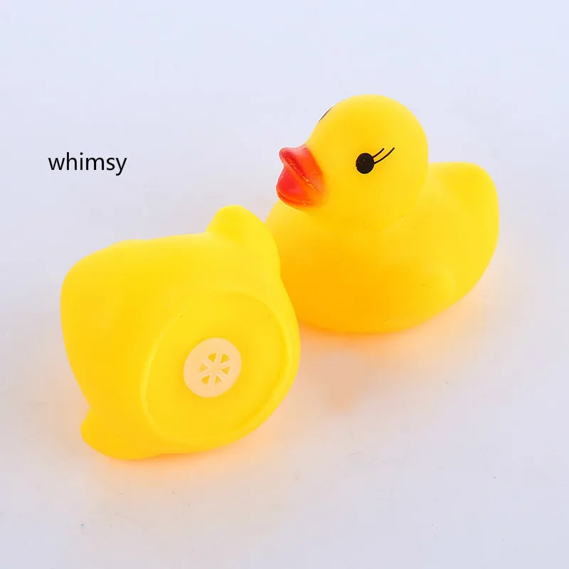 13PCS Baby Kids Bathing Tub Squeaky Toys Rubber Ducky Race Ducks Yellow Shower