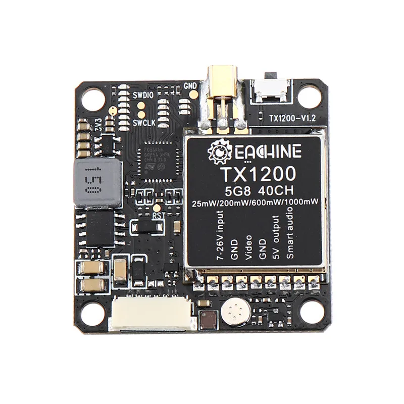 Оригинальный передатчик Eachine TX1200 25 МВт/200 мВт/600 мВт/1200 МВт 5 8 ГГц 40 каналов FPV с