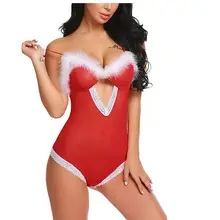 Новое Женское рождественское нижнее белье Ночное белье костюм для сна