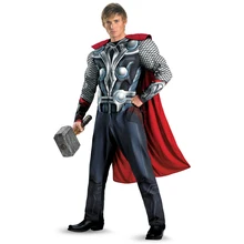 Лидер продаж, настоящий мужской маскарадный костюм Мстителей Тора для взрослых на Хэллоуин, маскарадный костюм супергероев Marvel, нарядная одежда