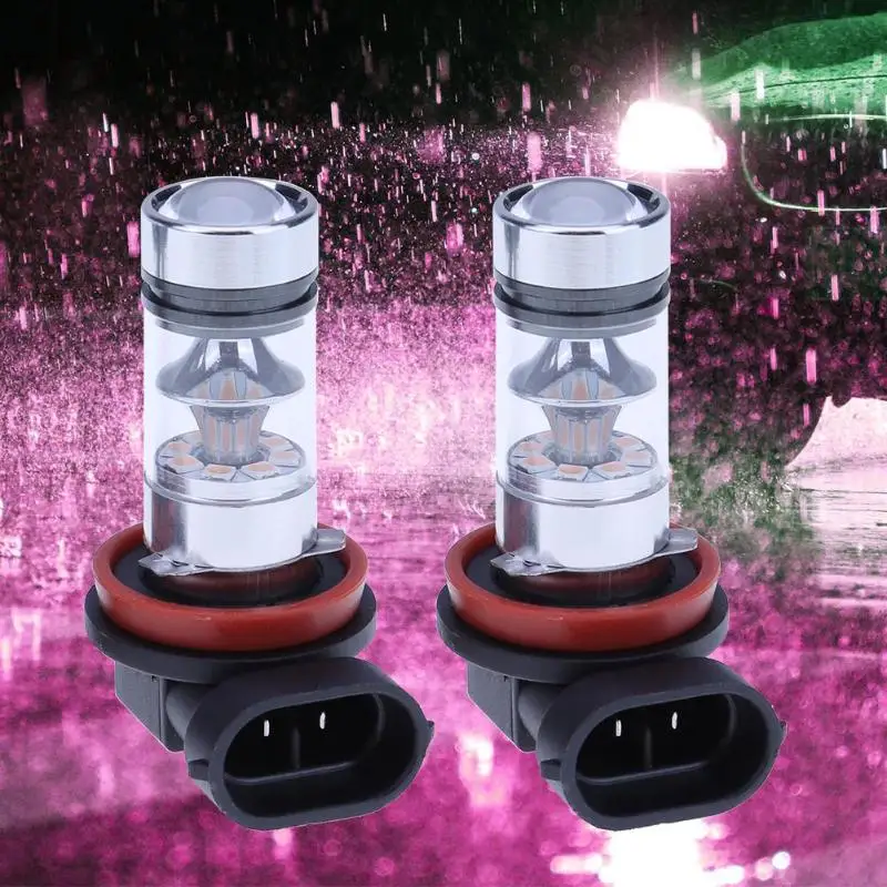 

VODOOL 2pcs H8 H11 Led Bulbs Car Super Bright Daytime Running Light 100W Fog Lamp Automobiles Auto Light-emitting Headlight Blub