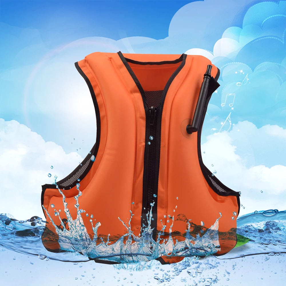 Adult Inflatable Swim Life Vest Life Saving Jacket for Snorkeling Floating  Device Swimming Drifting Surfing Water Sports Coat