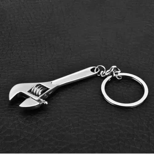 

1 Pcs Creative Tool Stainless steel Wrench Spanner Key Chain Ring Adjustable Creative Tool Key ring Adjustable Jewelry