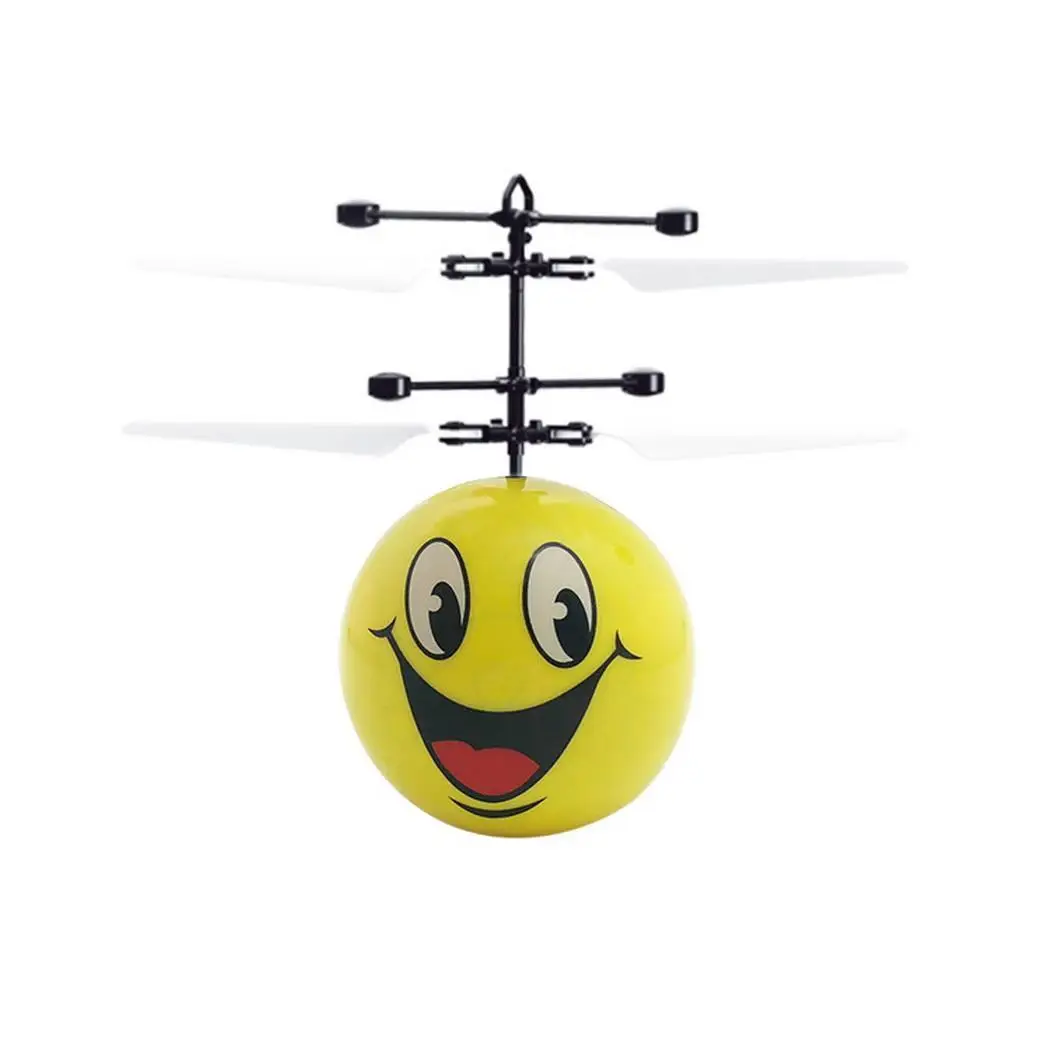 Minutes Years Above Cable Smile Face Toy Old 20 Outdoor Creative Induction Aircraft 3 Rechargeable Glowing Flight USB