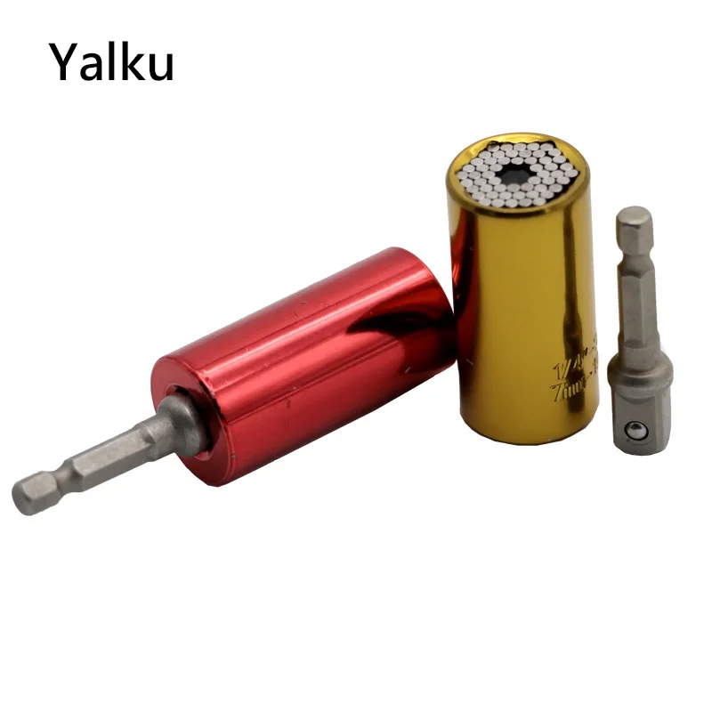 

Yalku 1xUiversal Socket Adapter+1x Connecting Rod Wrench Socket Universal Ratchet Spanner Socket Set Tool Adapter Repair Tool