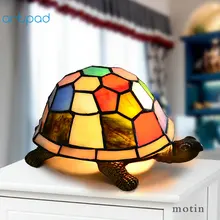 Artpad ночник в средиземноморском стиле с изображением бабочки, совы, черепахи, детский прикроватный светильник для спальни, витражный светодиодный светильник, Турецкая лампа