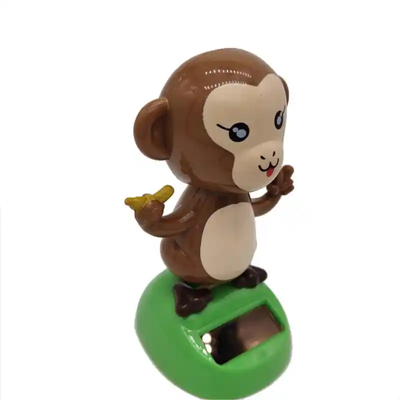 Creative Car Decor Solar Powered Dancing Animal Doll Swing Animated Bobble Dancer Toy Gifts Monkey Car Decoration