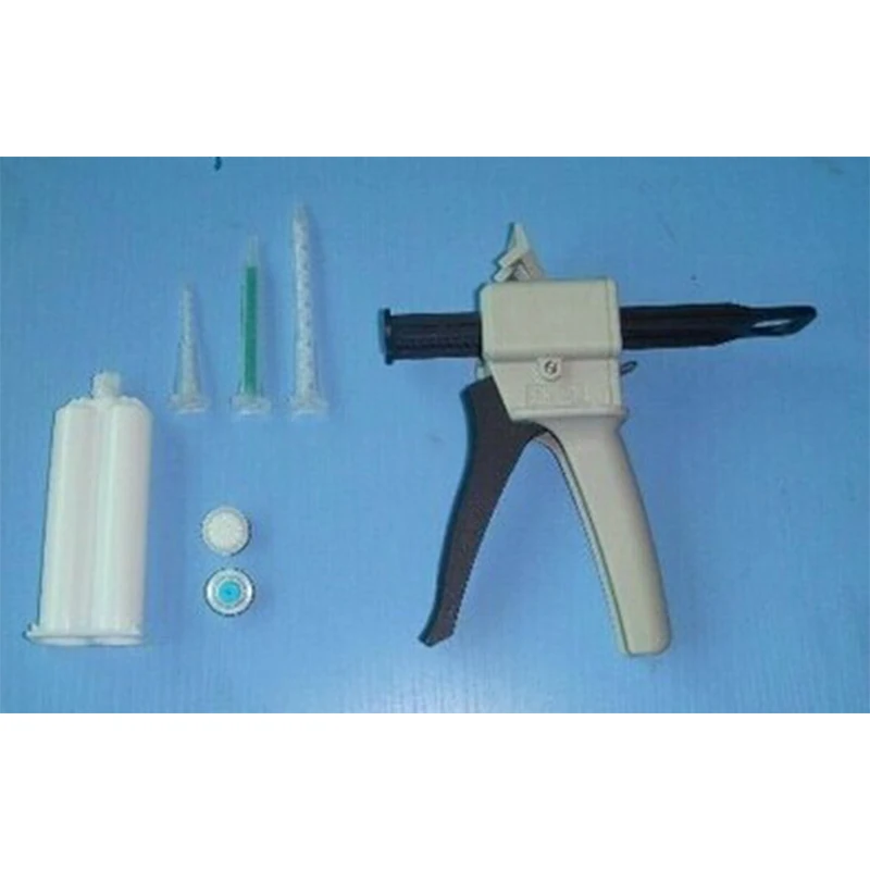 

50ml Resin Mixing Nozzle Dispense Dispenser Static Mixer Nozzle 2:1 AB Glue Epoxy Resin Applicator Set With Needle Tip