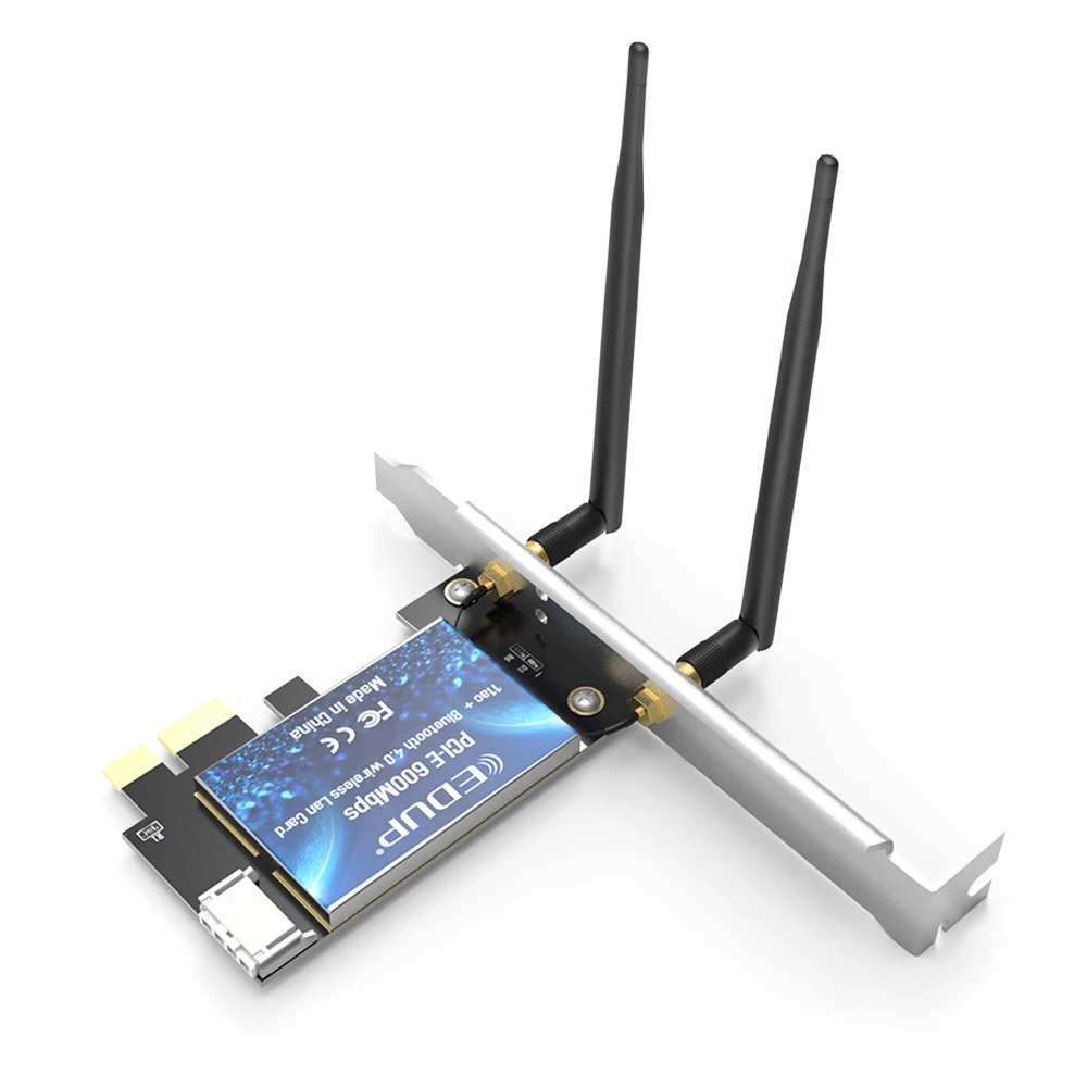 EDUP 600 Мбит/с AC pci-e WiFi беспроводная карта адаптер антенны BT4.0 для настольного ПК EDUP 600 Мбит/с AC pci-e WiFi беспроводная карта адаптер антенны BT4.0 для настольного ПК