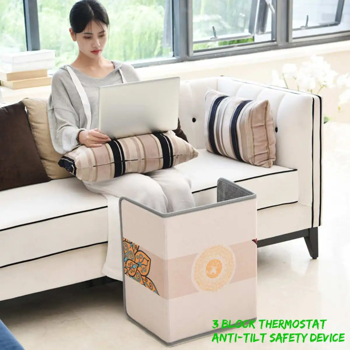 

Big Foot Warm Heating Pad Warm Foot Household Foot Warmer Heater Electric Heating Foldable Warm Foot Touch Switch Office Home