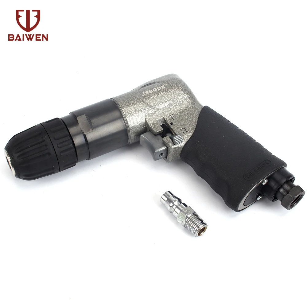 

3/8" Pistol Type Air Drill For Hole Drilling Reversible Pneumatic Drill Tool 1800rpm High-speed Cordless