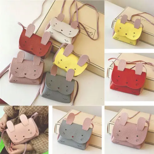 New Rabbit PU Backpack Kid Girls Children Cute Rabbit mini small Wallet Coin Shoulder Messenger Bag