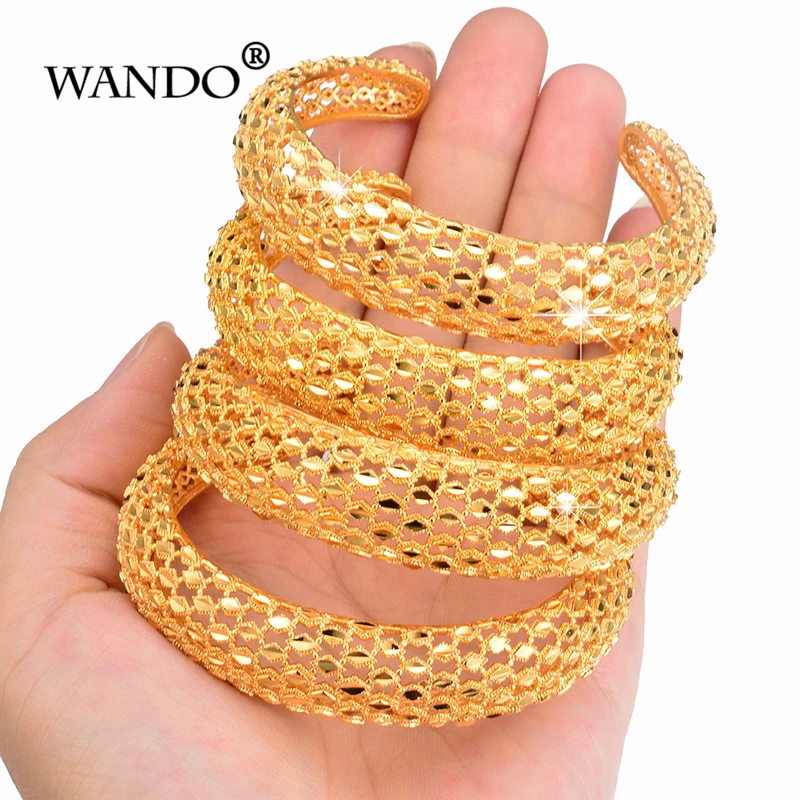 WANDO 4 шт./лот браслет для невесты женщин золотой цвет оптовая продажа в дубайском