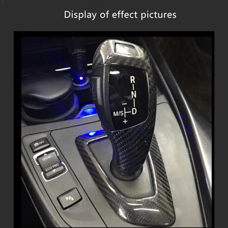 

Car Modify Tools Shift Handle Fashion F20/F30/F31/F34 Gear Handle Cover Carbon Fiber Auto Refitting Parts