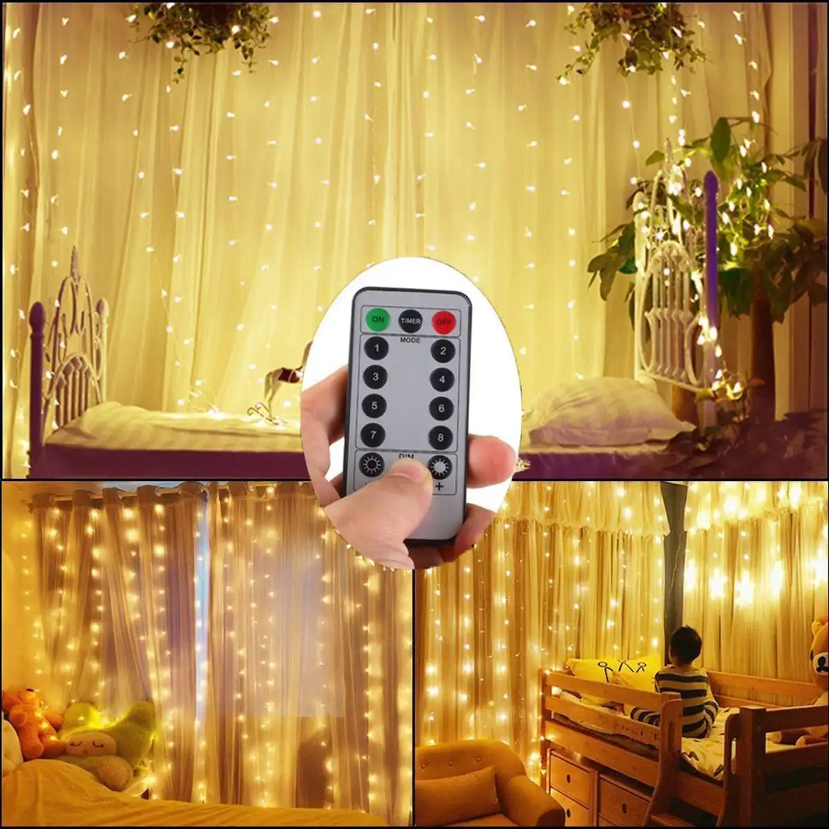3*3 м USB светодиодный Lcicle Строка Рождественские огни гирлянда со сказочными огнями открытый для свадьбы/вечерние/занавеска для