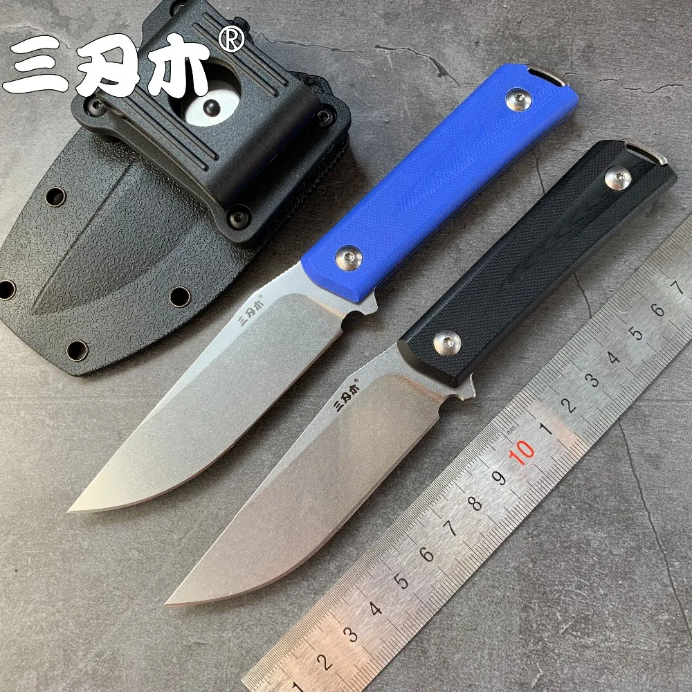 Прямой нож Sanrenmu S611 с фиксированным лезвием 8cr14 стальные тактические ножи для