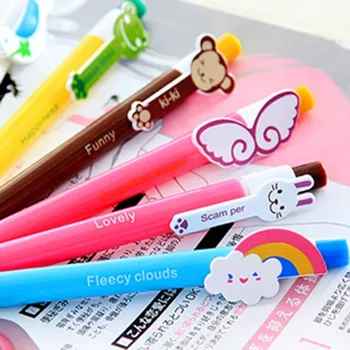 

10pcs/lot 6 designs Cute Cartoon Ballpoint pen style pennen boligrafos kugelschreiber canetas penna kalem pens for writing 03605