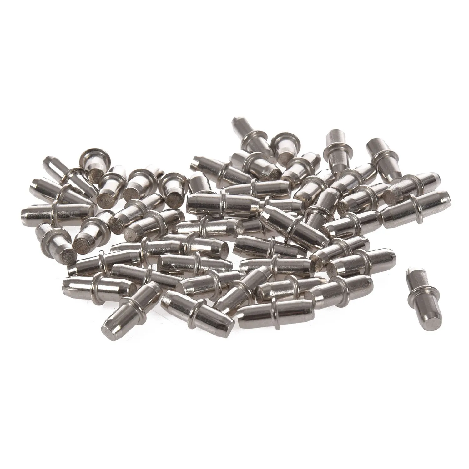 

ELEG-50pc Cabinet Cupboard Wooden Chopping Shelf Support Pins Nails 16mm x 5mm