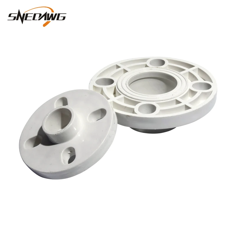 

PVC Pipe Flange 32/40/50/63/75/90/110mm Water Pipe Supply Flange Plastic DIY Water Connectors Flange Base