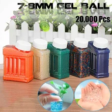 20000Pcs 7-8mm Crystal Bullets Water Ammo Beads For Gel Ball Blasters Toy Multicolor optional Water Guns Ammo Shotting Bullets
