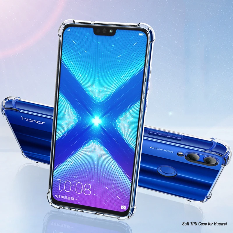 Discount Case Huawei P30 Pro P20 Lite Cover Honor 10 for Mate 20 Air Cushion Shockproof Soft TPU Transparent Nova 4 |
