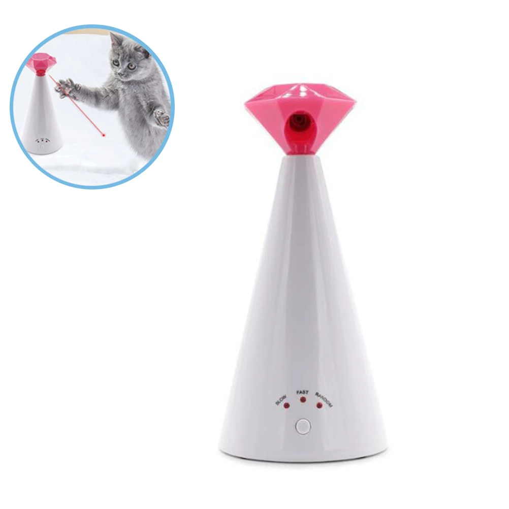 Automatic Rotating Laser Pet Cat Toy Variable Timer and Interactive 360