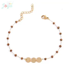 Badu Золотая Нержавеющая цепь браслет для женщин крошечные нежные браслеты с цепными звеньями для свадьбы подарочные украшения для помолвки для девочек